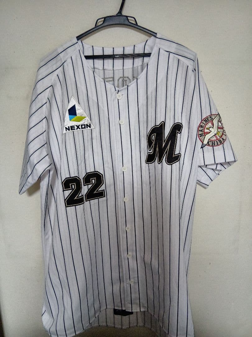 千葉ロッテマリーンズ 里崎智也 里崎 ホーム ユニフォーム