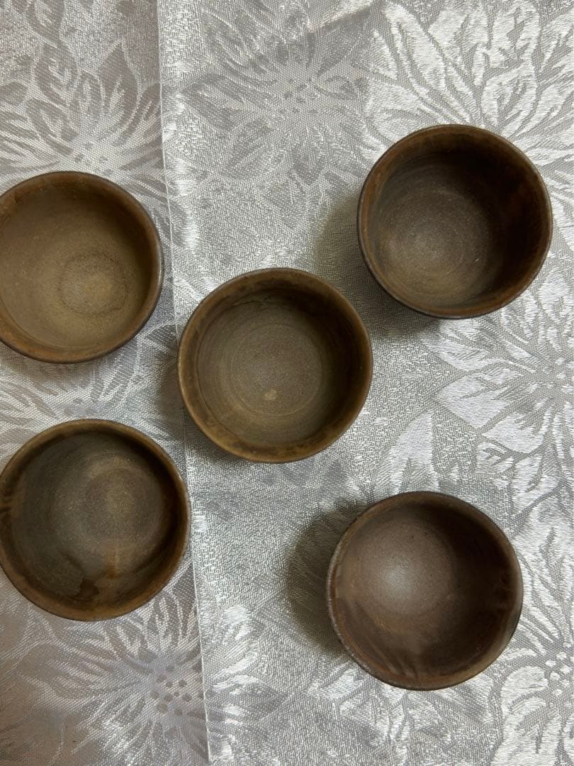 ぐい呑み5個　刻印あり　藤原健