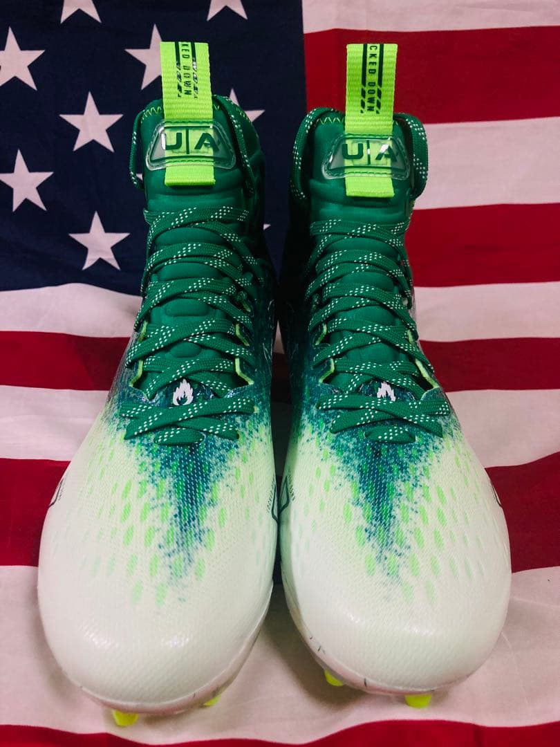 UA Spotlight Green アンダーアーマー アメフト　スポットライト