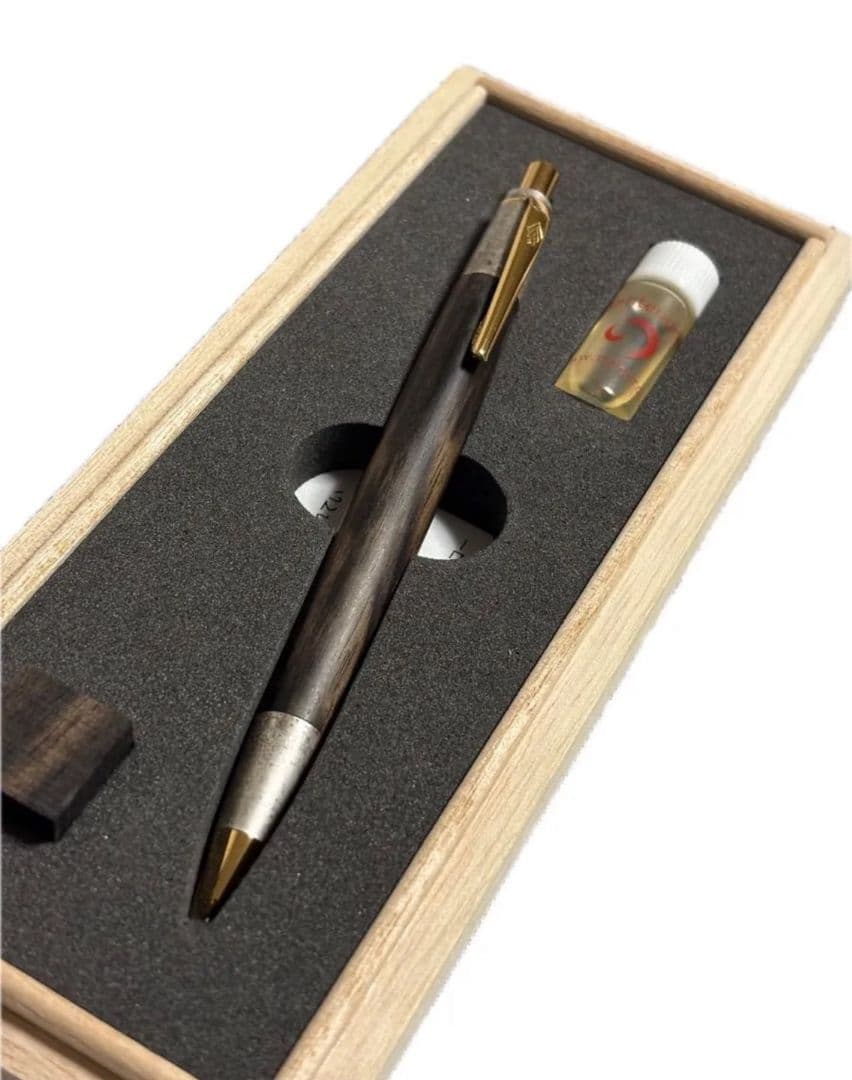 S*p様 野原工芸　特上黒柿　斑紋金具　MP　白木仕上げ