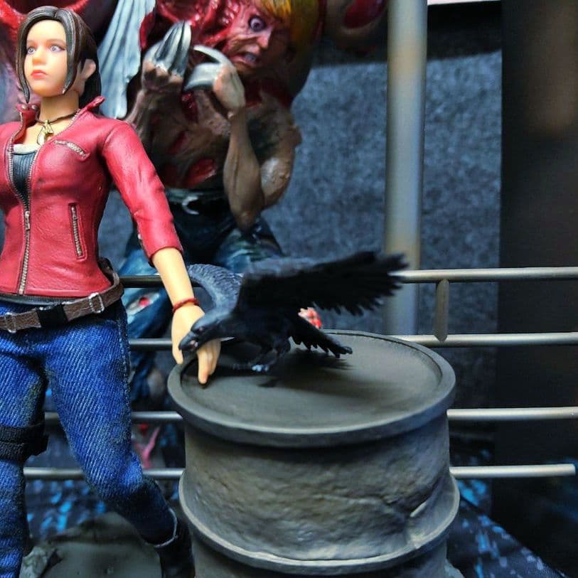 CAPCOM.[バイオハザード②(クレア＆バーキン＆ジオラマ台座)]