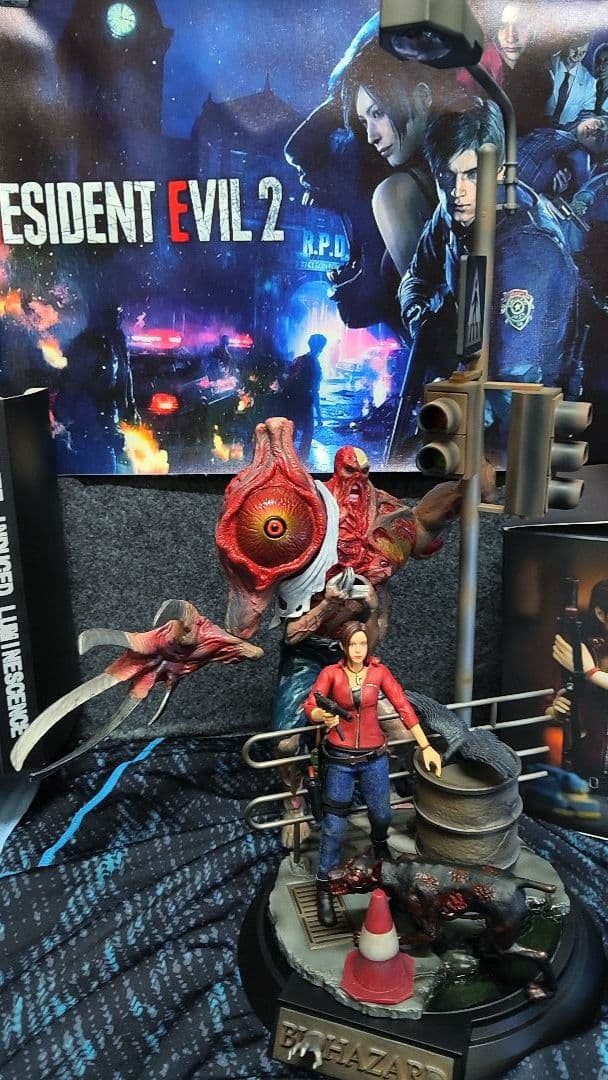 CAPCOM.[バイオハザード②(クレア＆バーキン＆ジオラマ台座)]