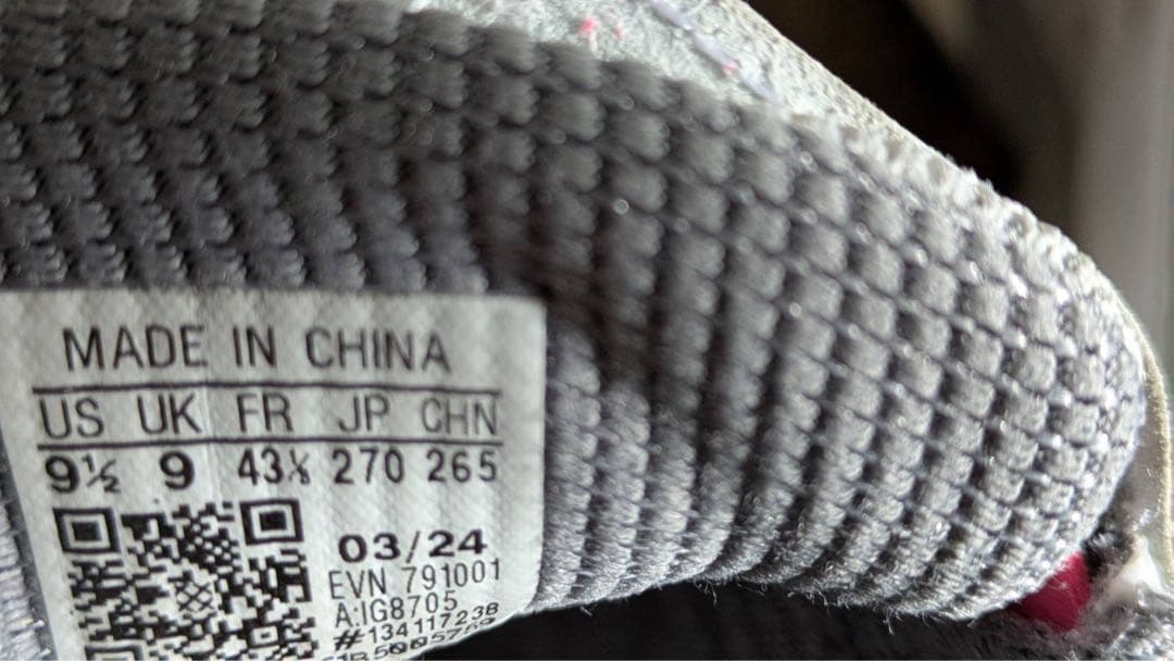 adidas コードカオス　BOAグレーピンク