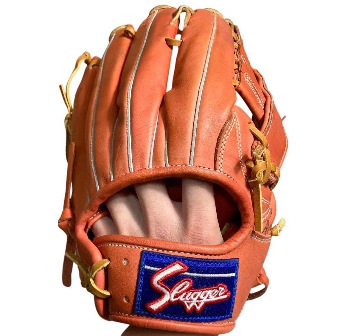 Slugger 外野用軟式グローブ オレンジ