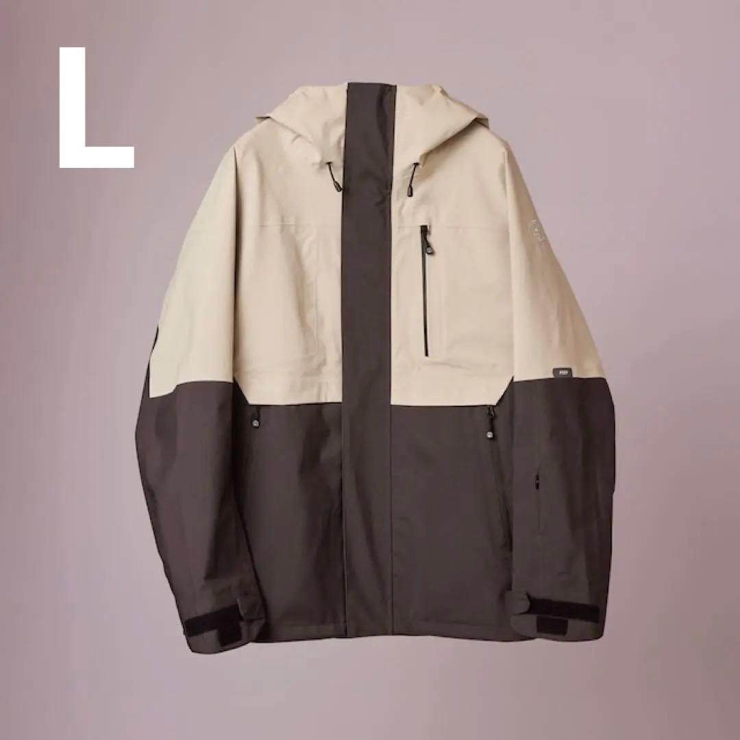 PEEP JACKET Lサイズ ベージュ/ダークブラウン