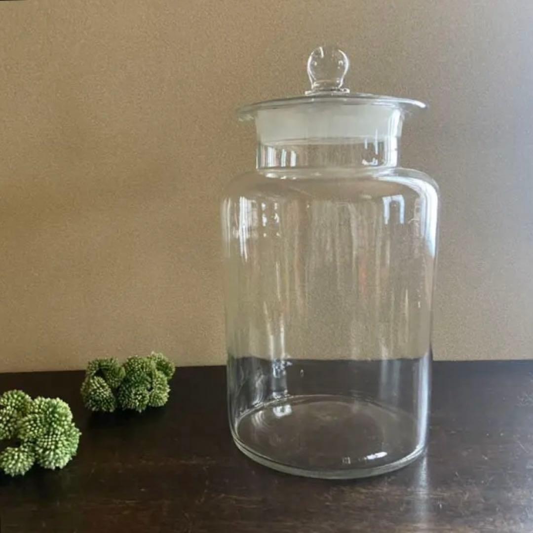 昭和レトロ　ガラス瓶　古い硝子　保存瓶　アンティークガラス