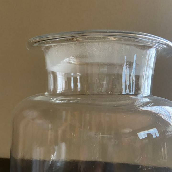 昭和レトロ　ガラス瓶　古い硝子　保存瓶　アンティークガラス