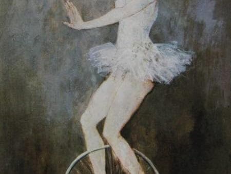 ジャン・ジャンセン、【綱渡り芸人】、希少な額装用画集より、新品額装付、状態良好