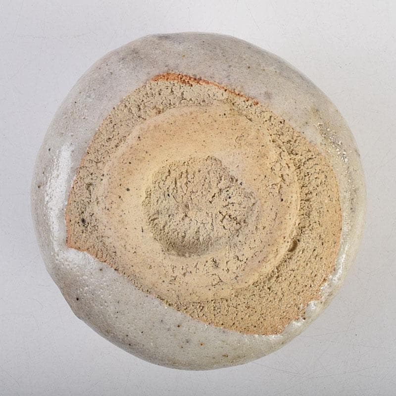 茶道具　鼠志野　茶碗　仕覆付　人間国宝　加藤卓男識箱　M　R9400