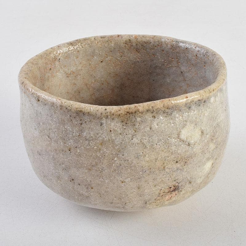 茶道具　鼠志野　茶碗　仕覆付　人間国宝　加藤卓男識箱　M　R9400