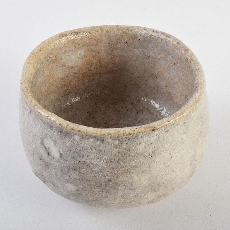 茶道具　鼠志野　茶碗　仕覆付　人間国宝　加藤卓男識箱　M　R9400