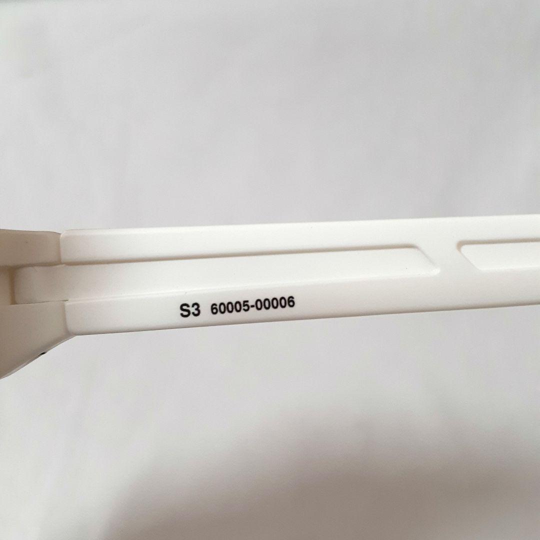 100% S3 マットホワイト フレーム、ノーズブリッジ、ノーズパッド２種