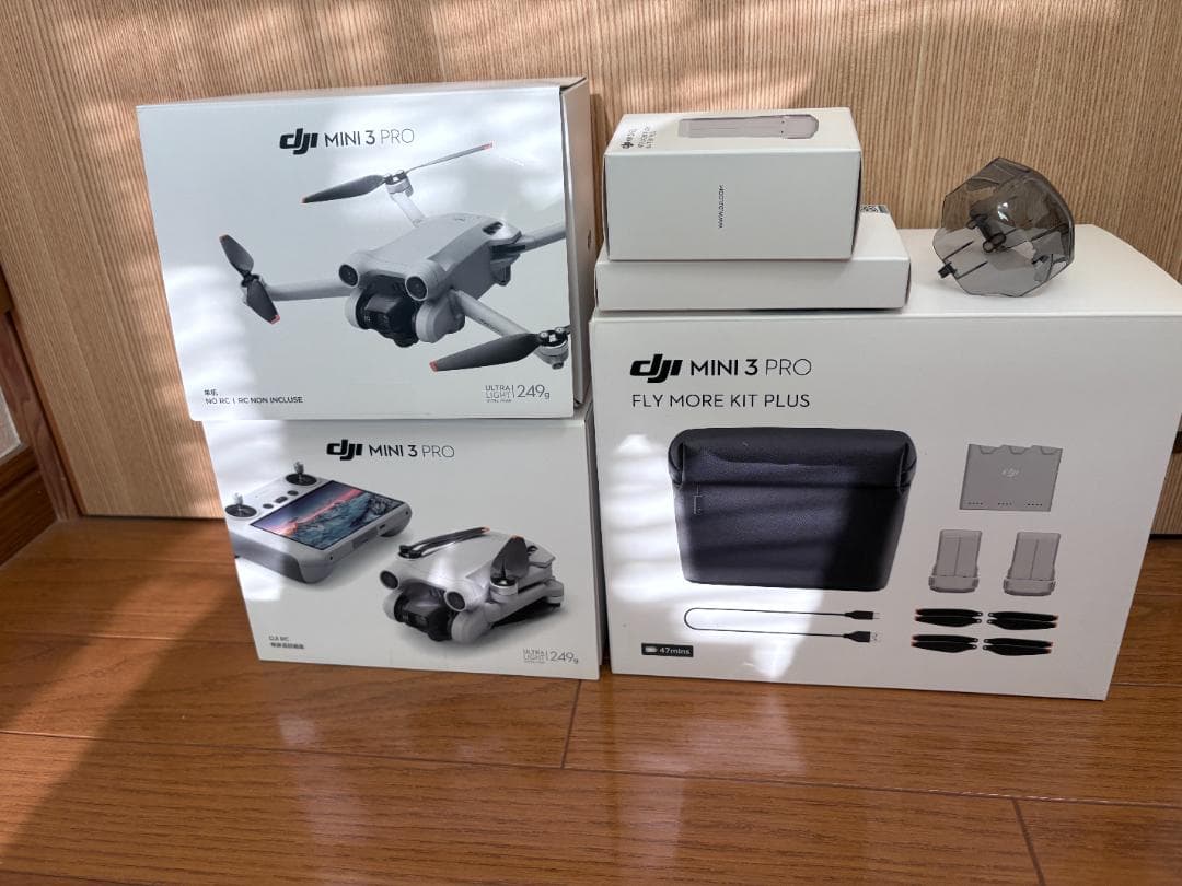 【美品】DJI Mini 3 Pro Fly More コンボ+社外アクセサリー