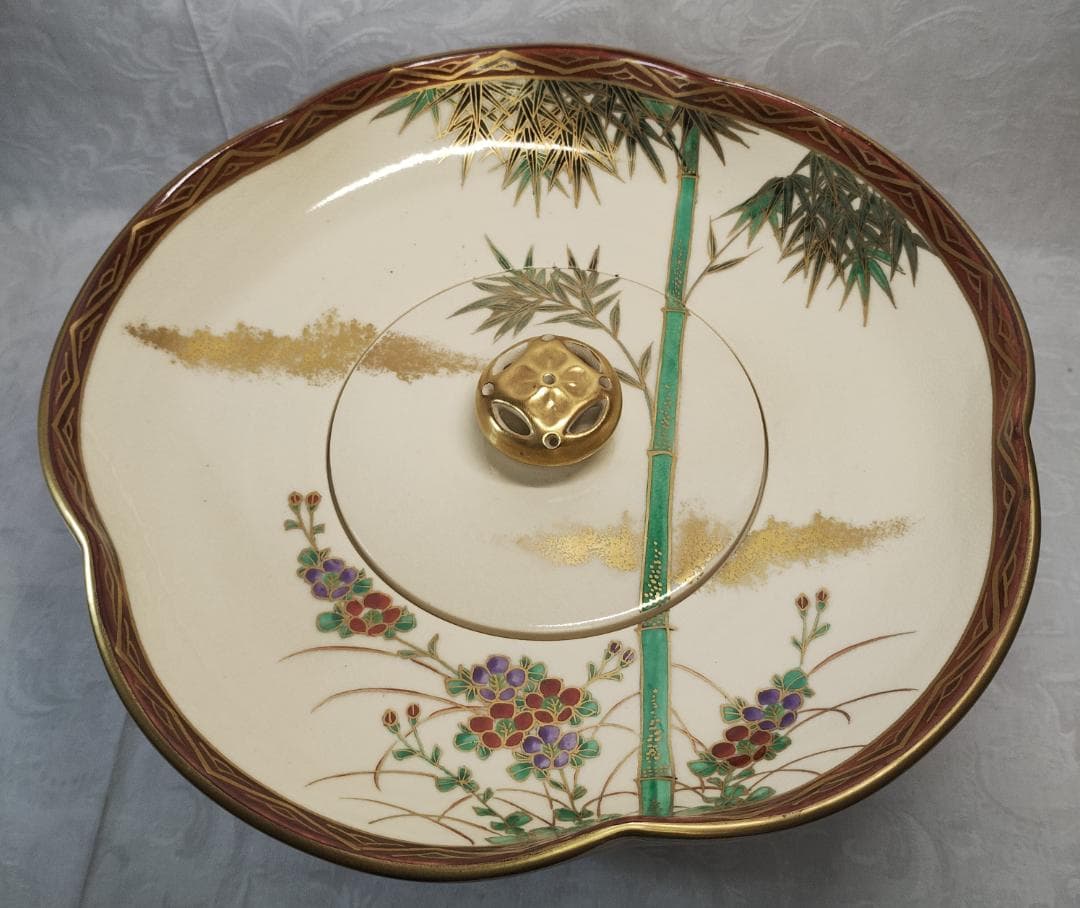 茶道具 砂金袋 城岳造 仁清写 水指