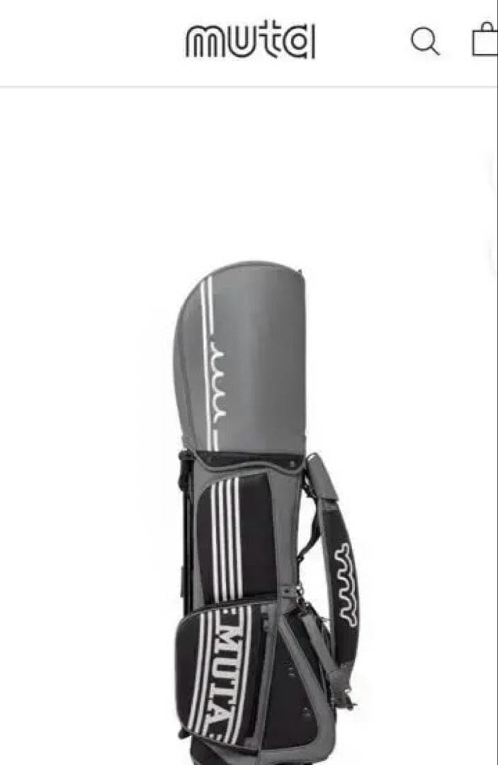 ムータ　キャディバッグ グレー DRx1 FWx2 UTx2 ヘッドカバーセット