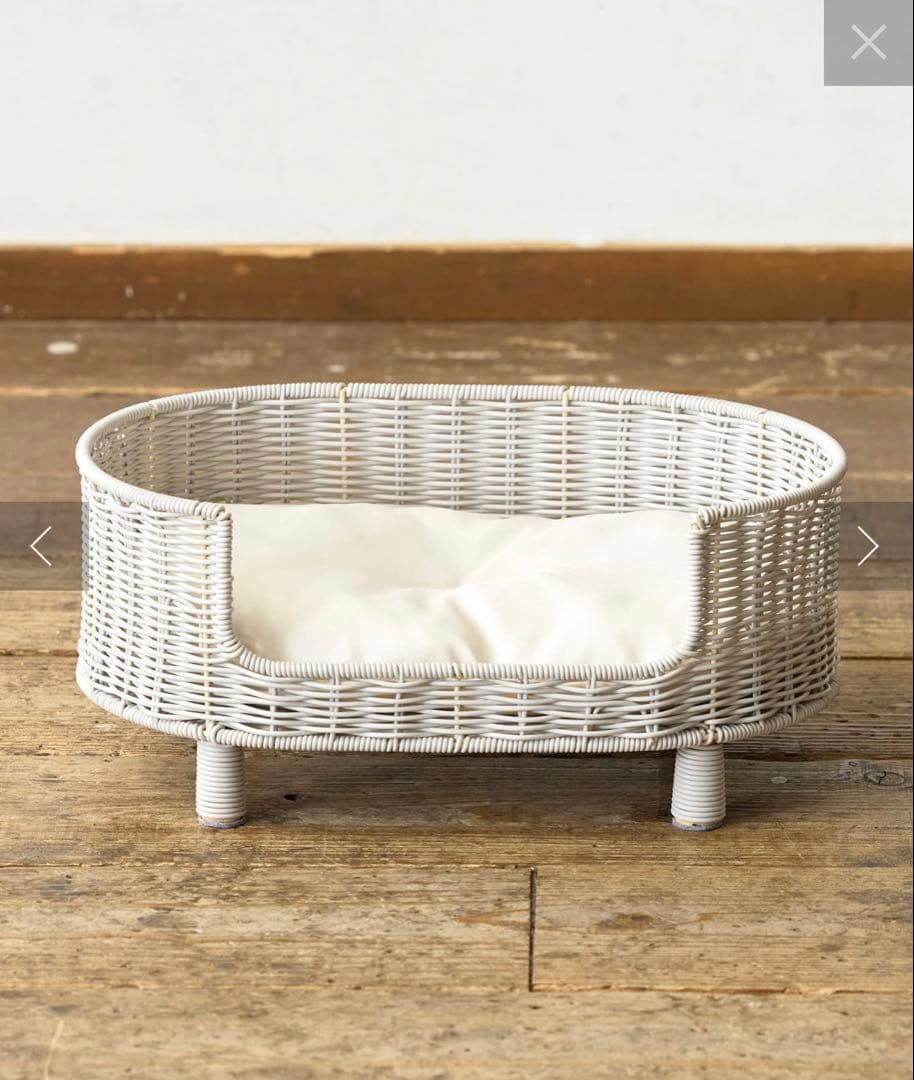 3COINS ラタン風ペットベッド 小型犬用✖️３個