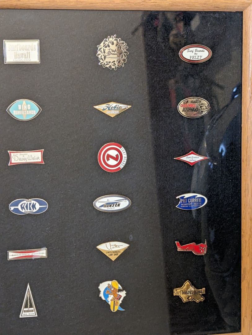 【ビンテージ】ロングボード　ピンバッチ　18個セット