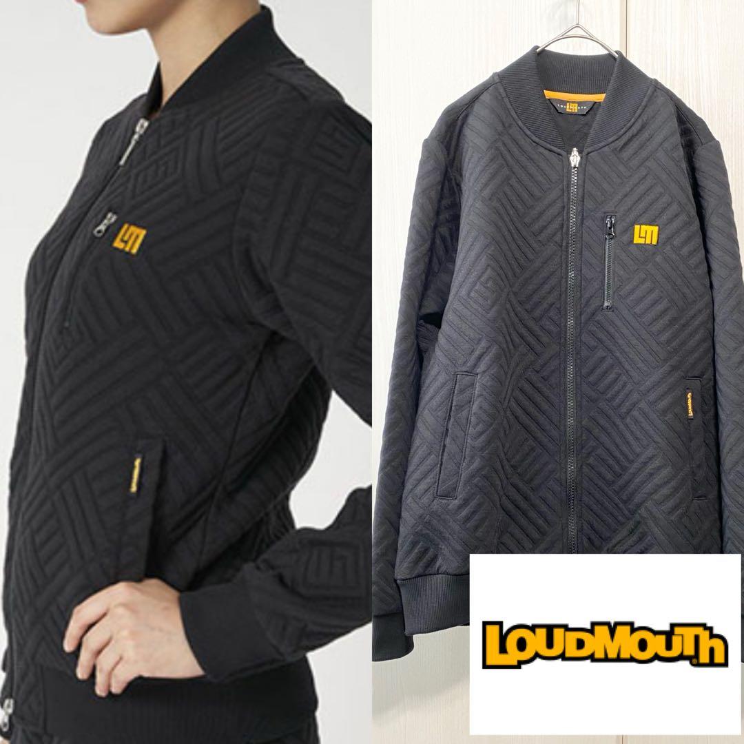 【美品】 LOUDMOUTH LMロゴ 袋ジャガード ブルゾン