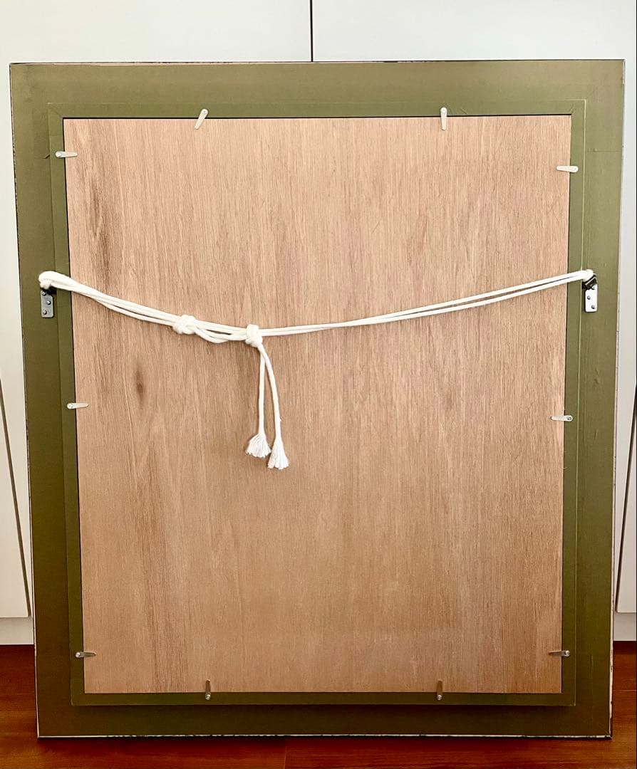 真作 油彩肉筆画　ウット・エルマン　『ひまわり畑のヴィラ』