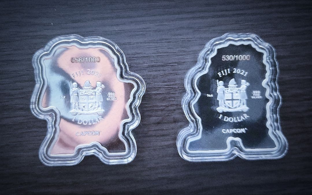 2021年　ストリートファイター銀貨　リュウ 春麗