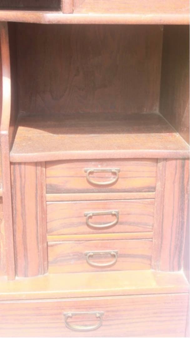 希少♦️黒柿♦️皇室御用達♦️天然 最高級 宝物扱い♦️飾り収納棚♦️日本技術♦️送料込