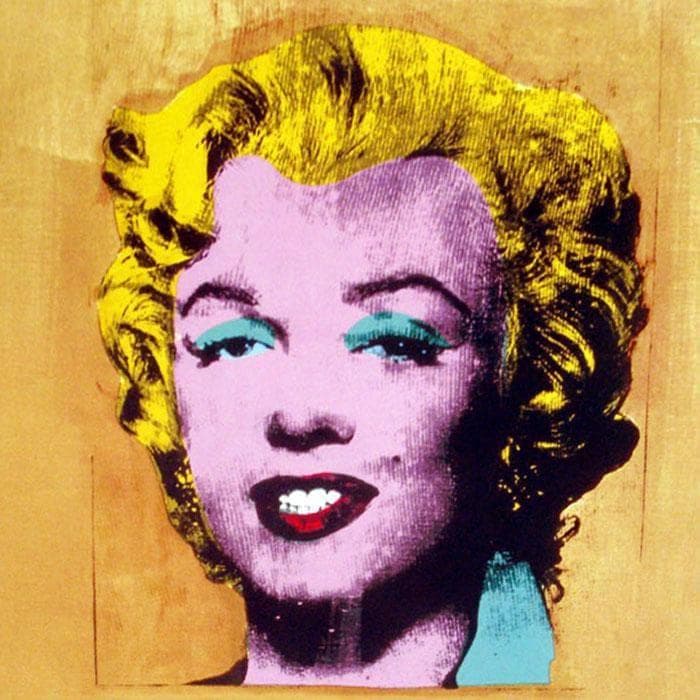 希少 現代アート名作 Andy Warhol ゴールドマリリンモンロー ポスター