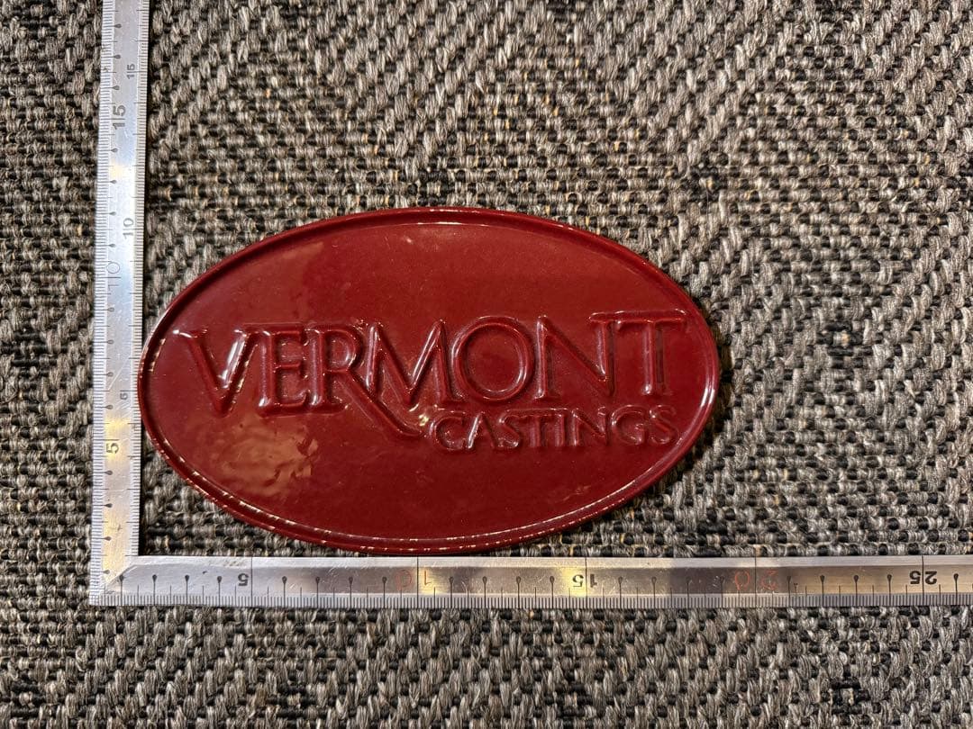 VERMONT CASTINGS 鋳鉄製　ホウロウレッド　カラーサンプルプレート