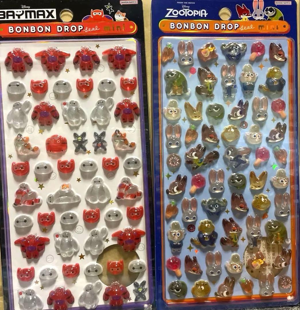 正規品ディズニー　プチドロ　ボンドロ　ミニ　シール　まとめ買売り　７枚セット