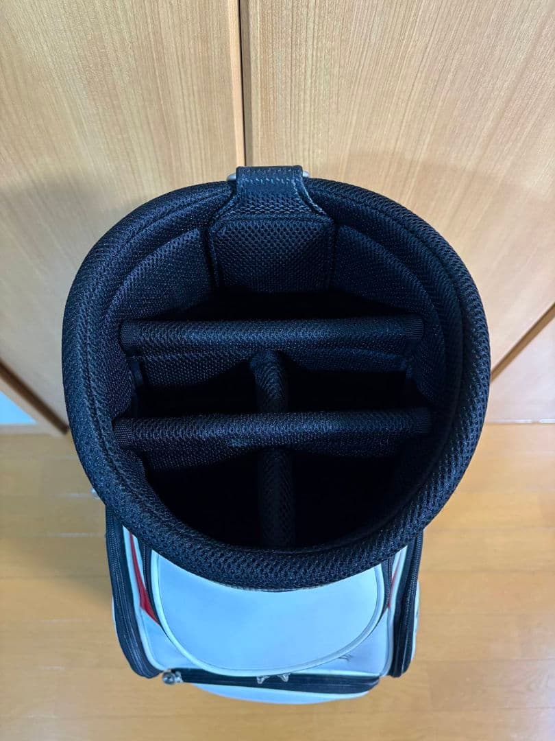 ツアーステージ キャディバッグ ホワイト/ブラック