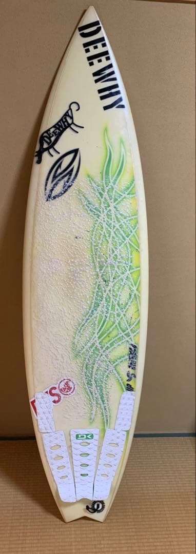 訳あり6.1feet ショートボード EPS フューチャーフィン2本、ケース付き