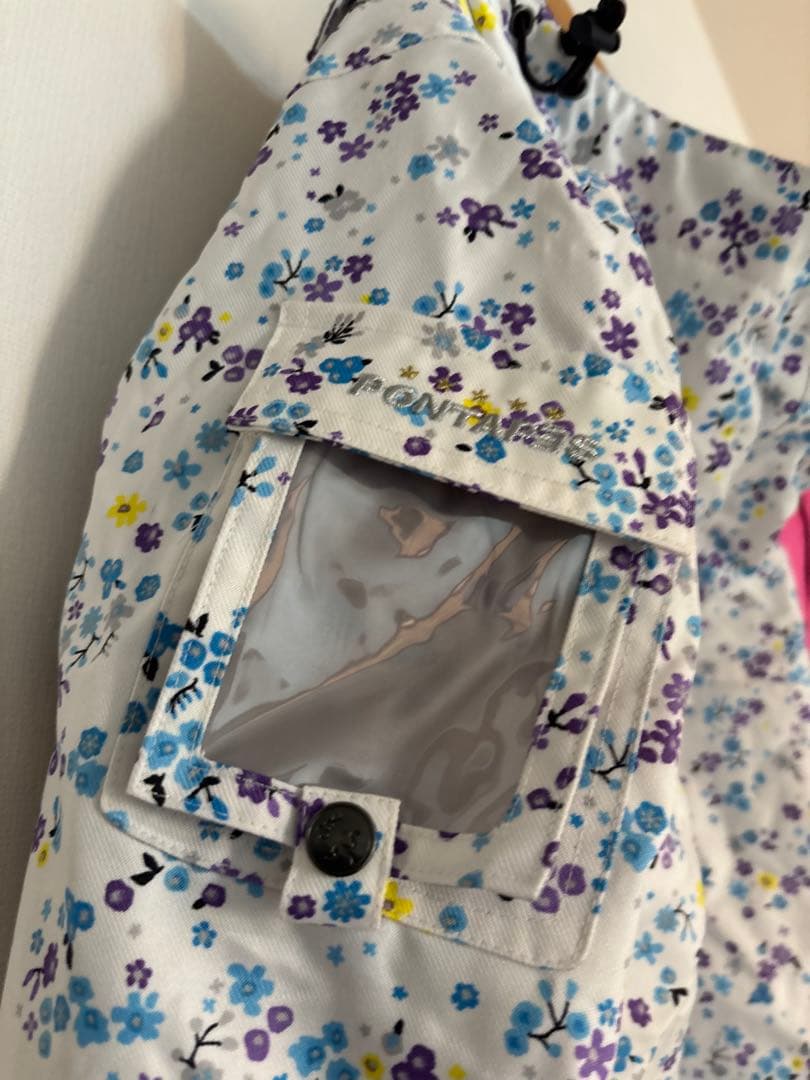 美品！Pontapes 子供 スキーウェア セットゴーグル ニット帽 150