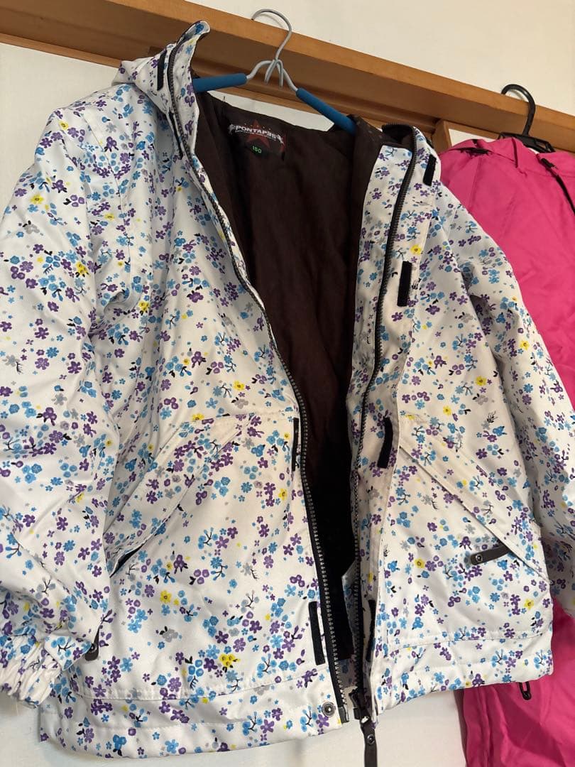 美品！Pontapes 子供 スキーウェア セットゴーグル ニット帽 150