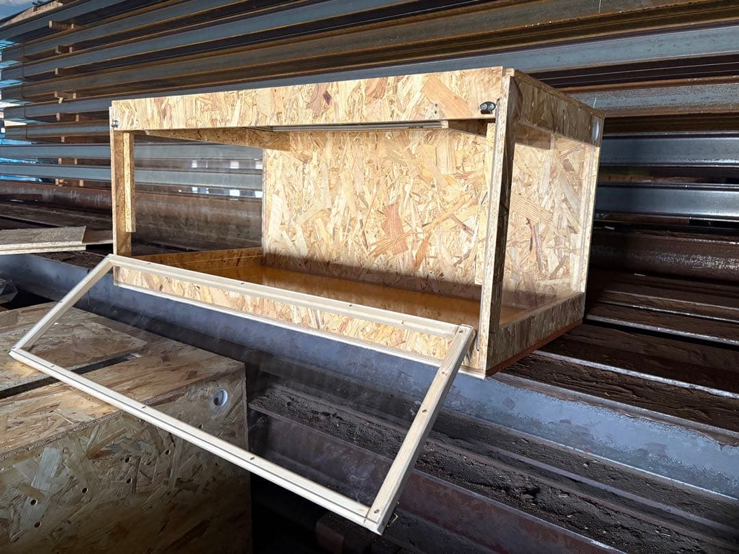 爬虫類ケージ 90×45×45 サイドアクリル　前開きケージ 爬虫類　飼育