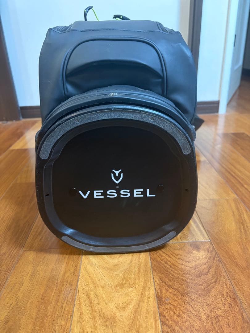 Vessel スタンドバッグ ホワイト/ブラック/イエロー