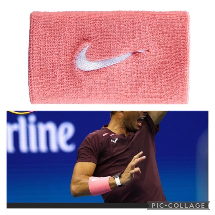 ナイキ　ナダル　全米オープン着用　リストバンド