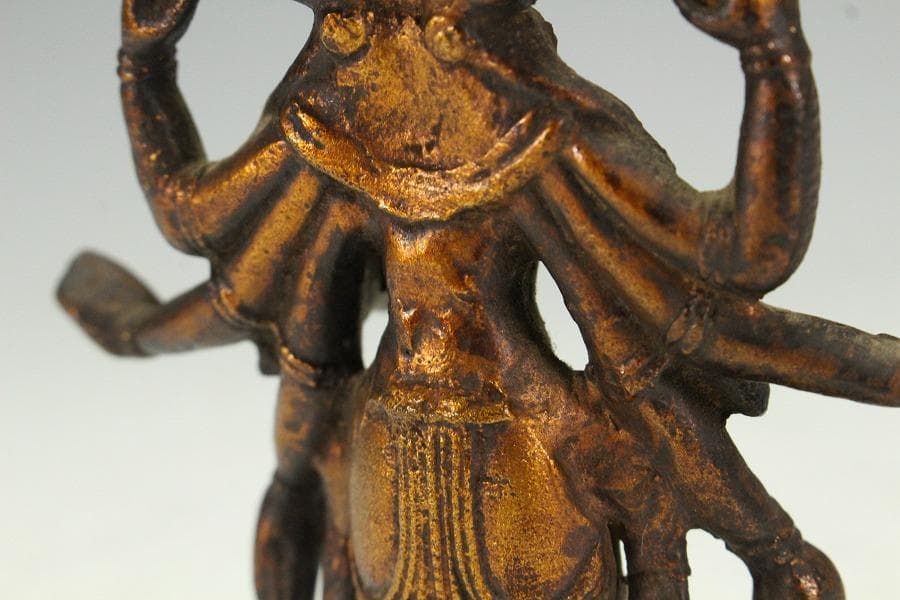 仏教美術 ガンダーラ 銅仏像(K-XA901)