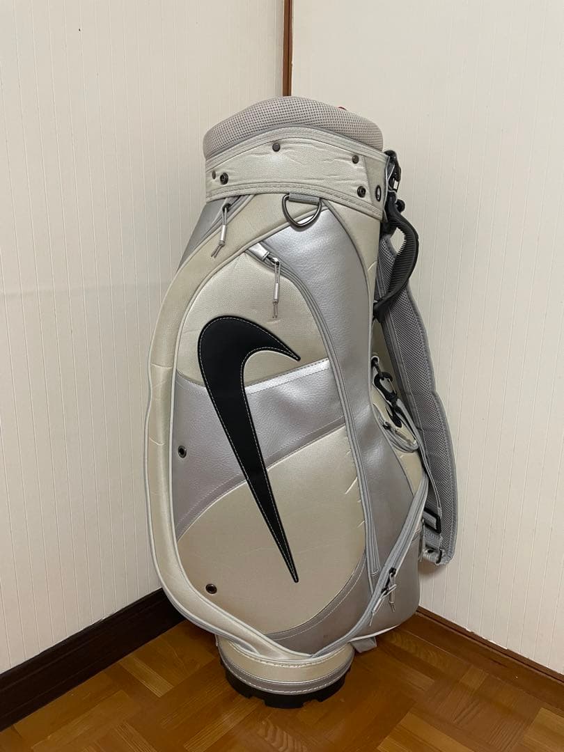 Nike キャディバッグ ゴルフバッグ ホワイト・シルバー
