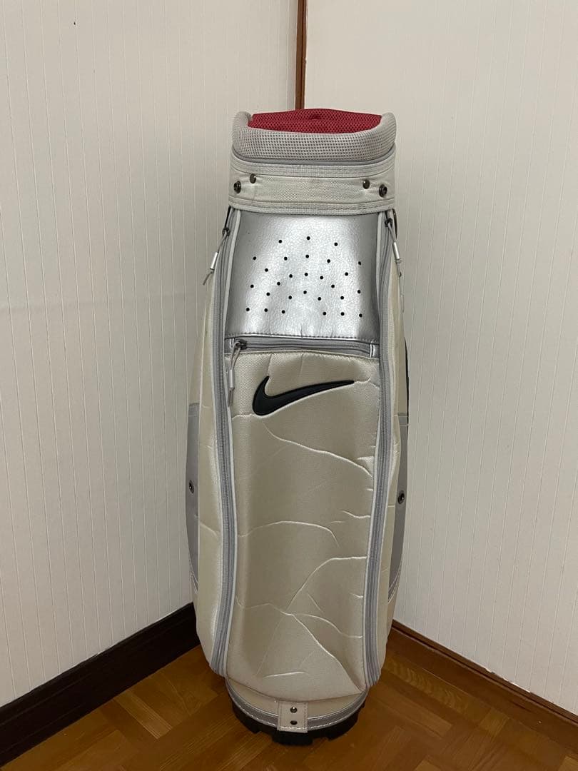 Nike キャディバッグ ゴルフバッグ ホワイト・シルバー