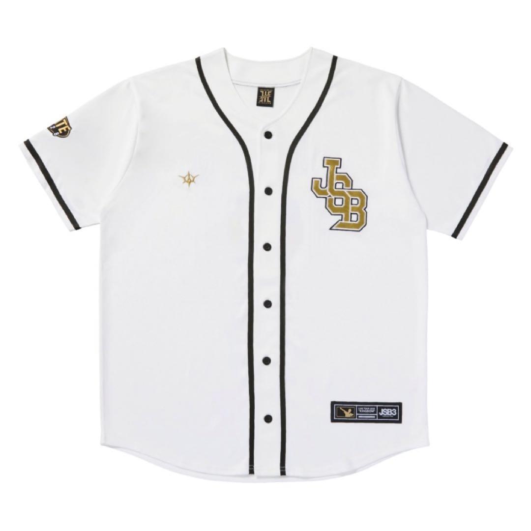 三代目 KINGDOM ベースボールシャツ 白 ホワイト