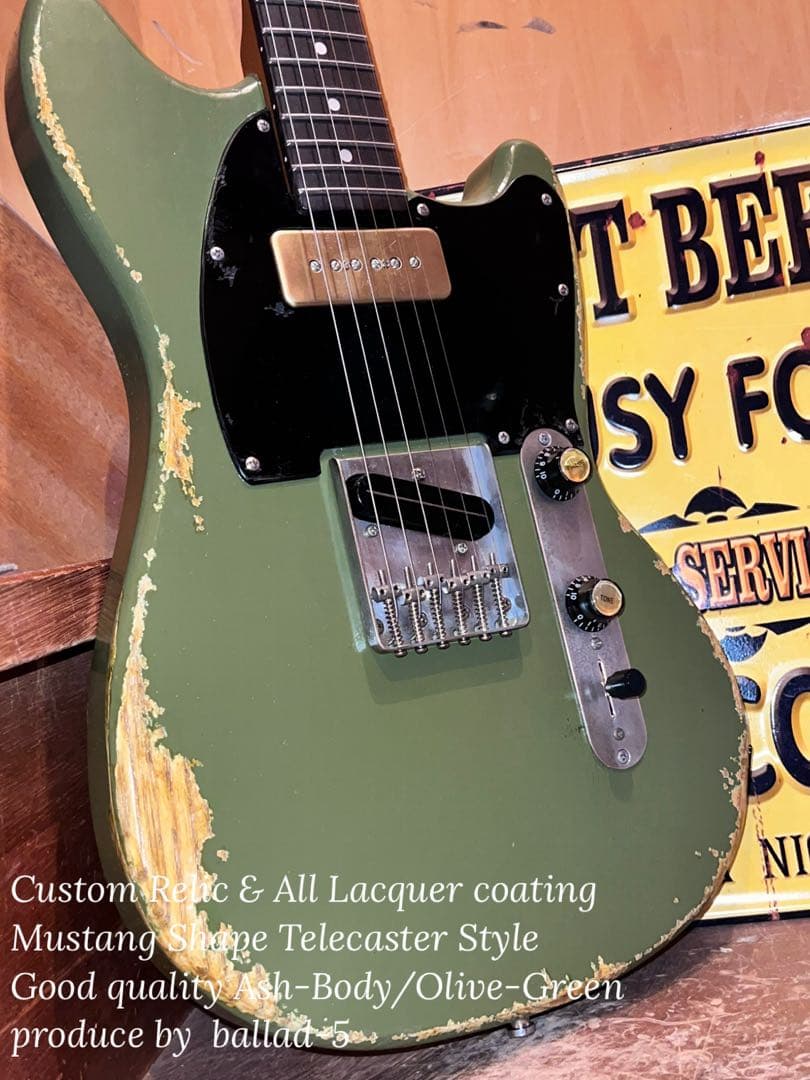 ⭐︎Custom Relic Mustang shape Telecaster⭐︎