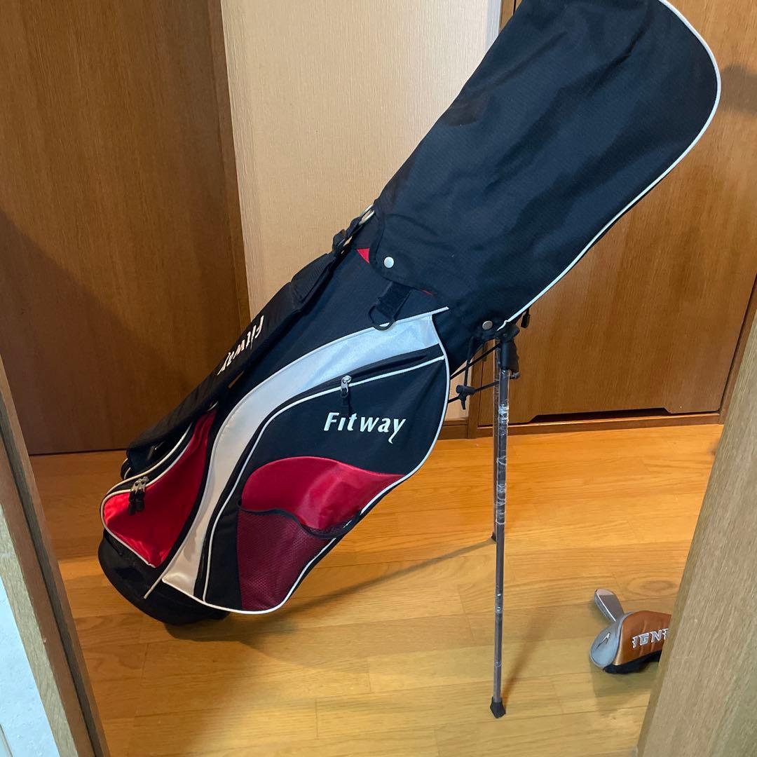 超軽量＆6分割】Fitway スタンド式キャ ディバックゴルフバッグ