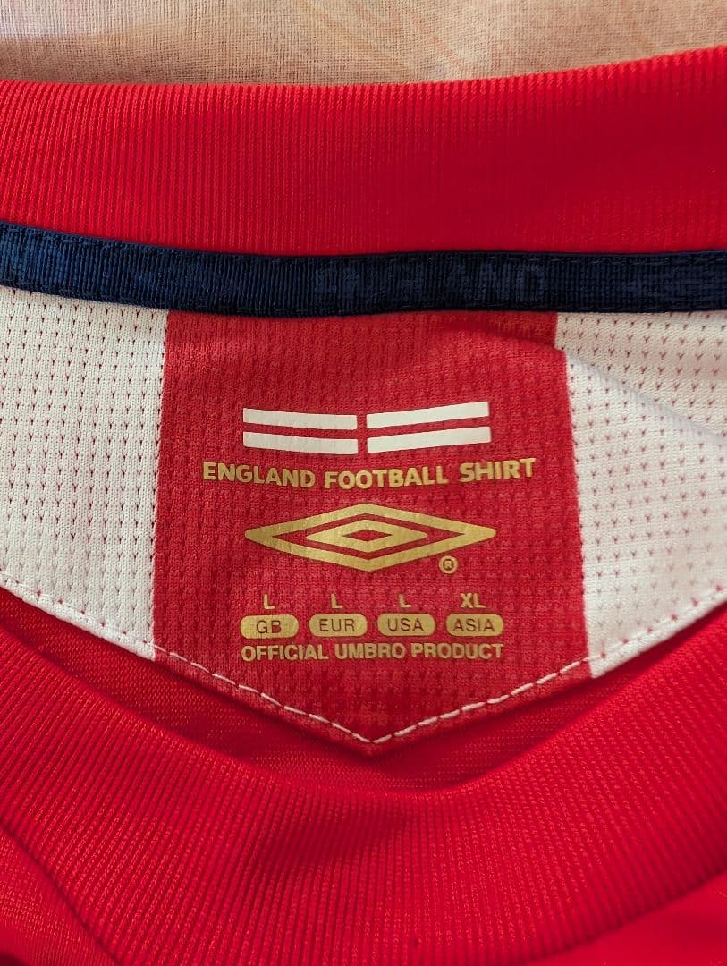 ★イギリスで購入★イングランド代表 ベッカム 7番 シャツ Lサイズ