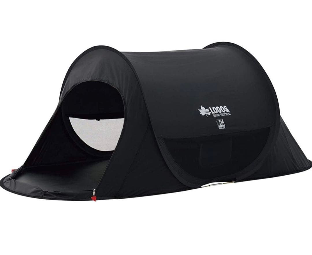 LOGOS(ロゴス)UV ワンタッチテント ポップアップテント ブラック 黒