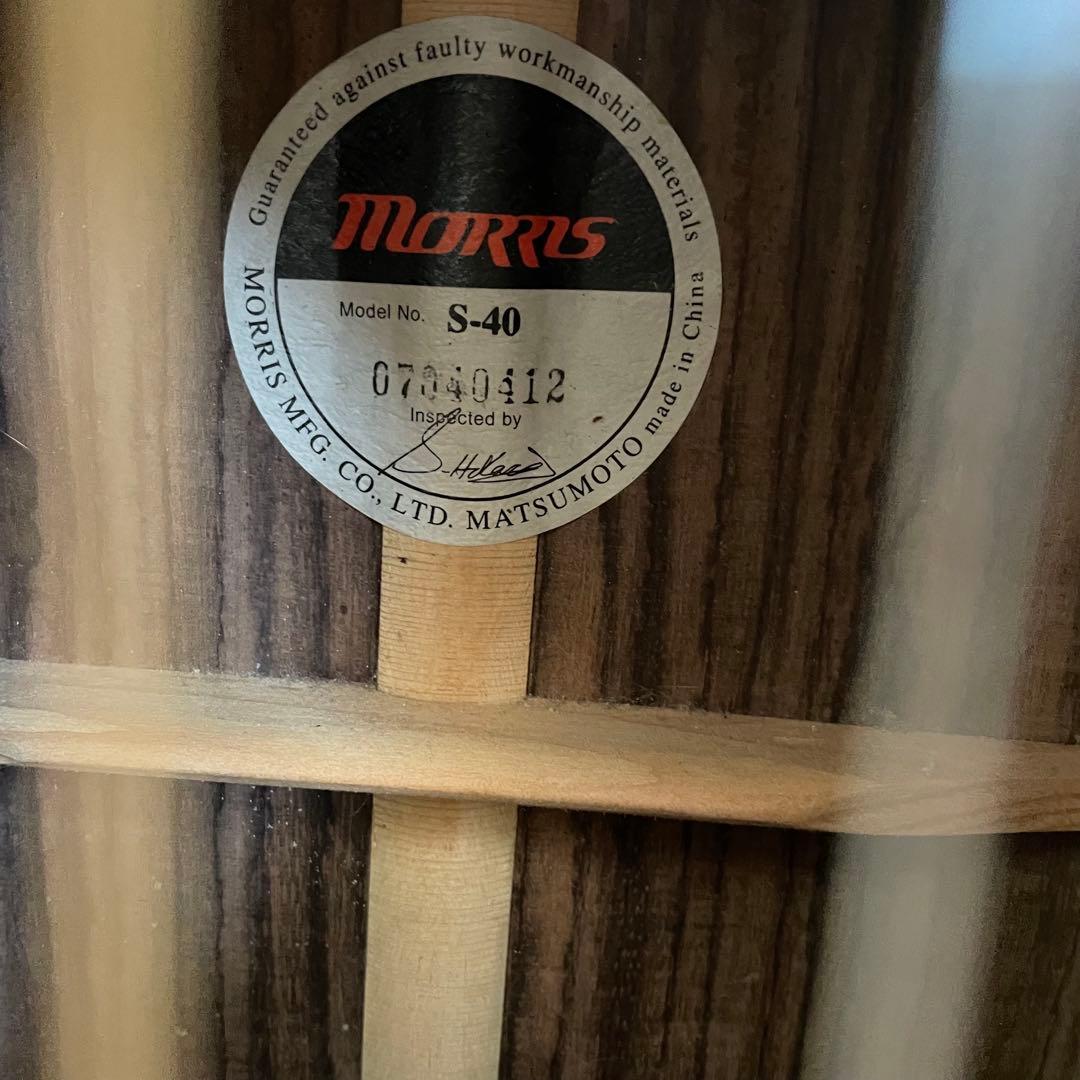 Morris S-40 アコギ カッタウェイ アコースティックギター