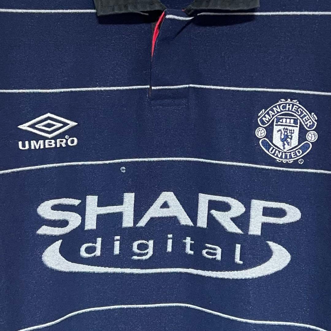 【美品！】99/00 マンチェスター・U パイル地【Lサイズ】アウェイ
