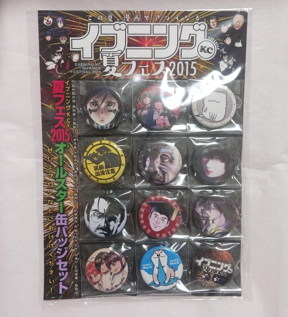 イブニング 夏フェス 2015 抽選 50名 当選品 缶バッジ セット