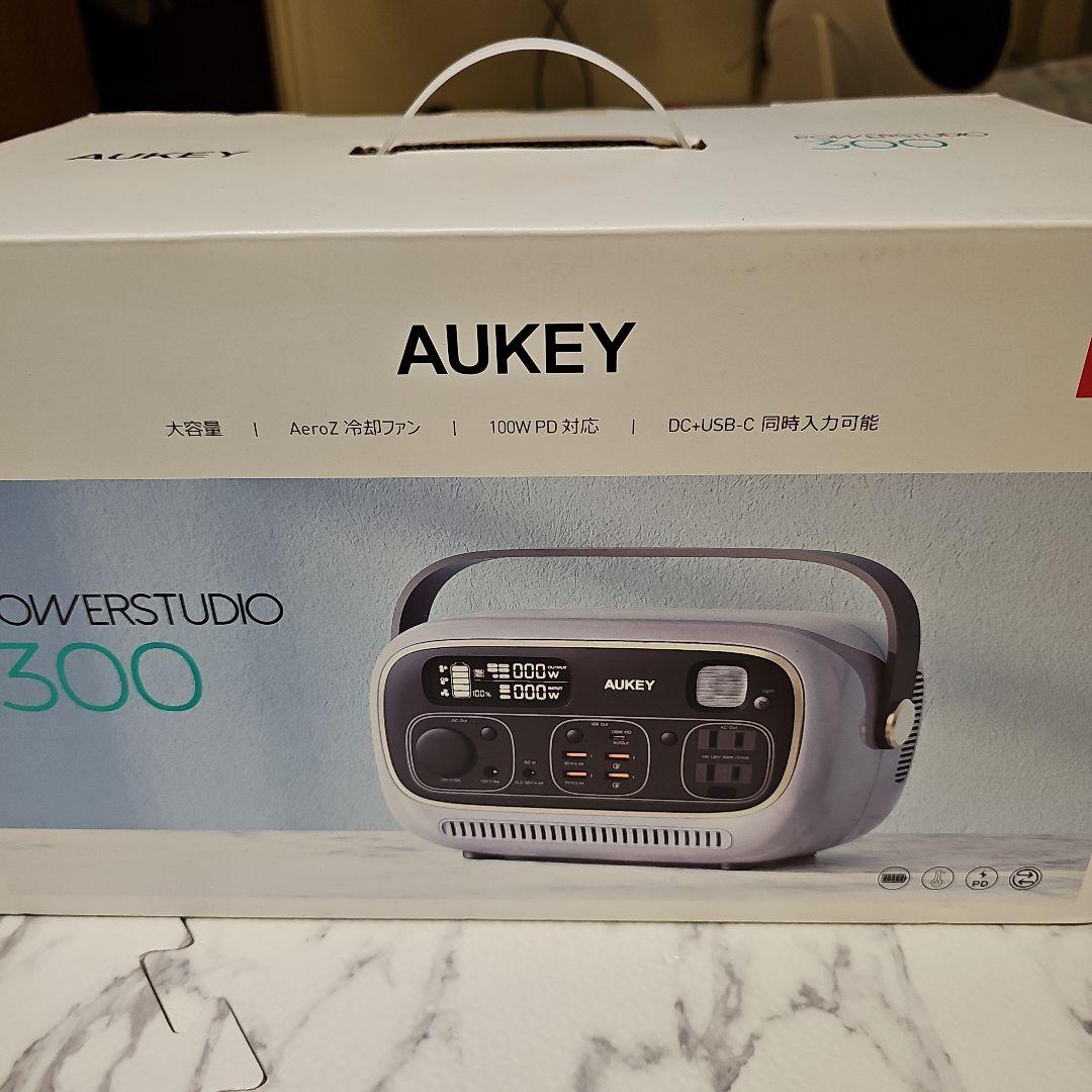 オーキー ポータブル電源 新品 Aukey Power Studio 300