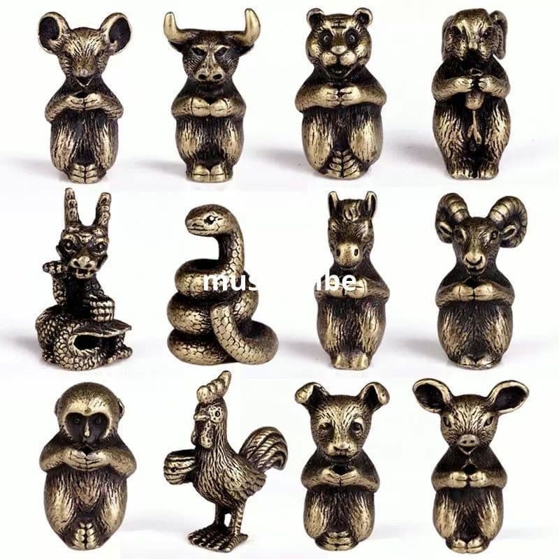 銅 細工 十二支 茶寵 線香挿 香託 香座 薫香炉 装飾品 工芸品 置物