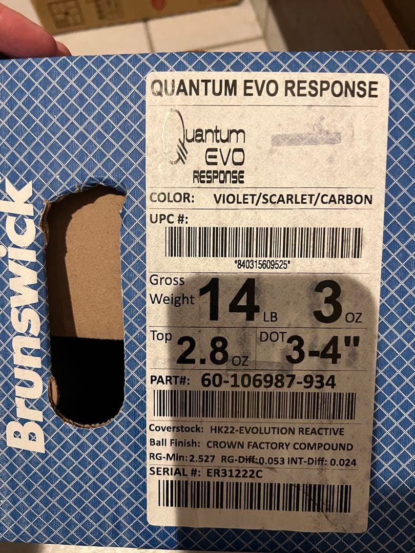 カンタムイーヴォレスポンス Quantum EVO RESPONSE 14lb