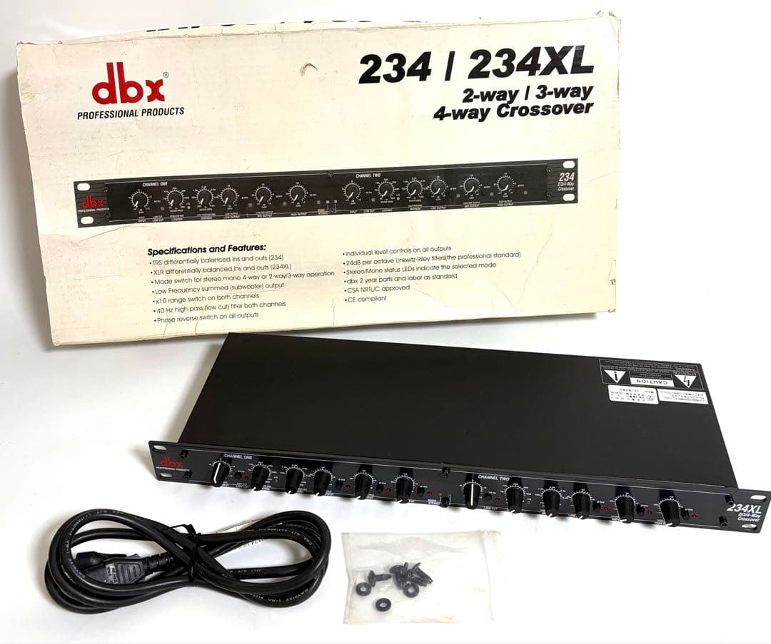 dbx 234XL クロスオーバー チャンネルデバイダー DBX234XLV